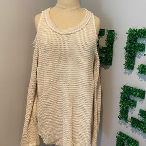Free People Cold Shoulder Sweater